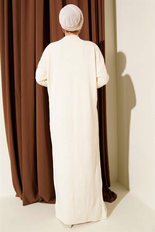 Braided Embossed Knit Dress with Stones