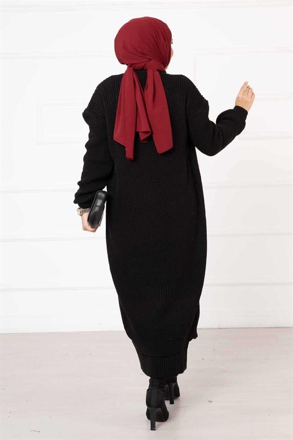 Braided Double Suit Black