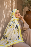 Sapphire Flower Pattern Scarf Series Yellow