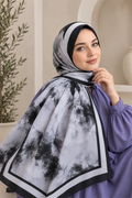 Sapphire Flower Pattern Scarf Series Black