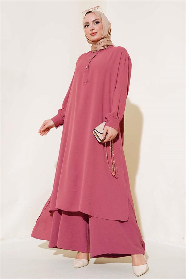 Casual 2 Piece Set Dusty Rose