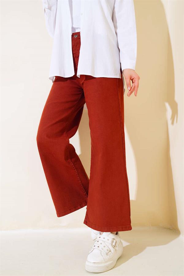  Casual Short Straight Trousers Tan