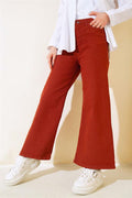  Casual Short Straight Trousers Tan