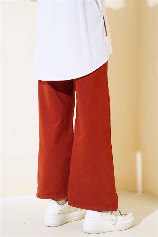  Casual Short Straight Trousers Tan