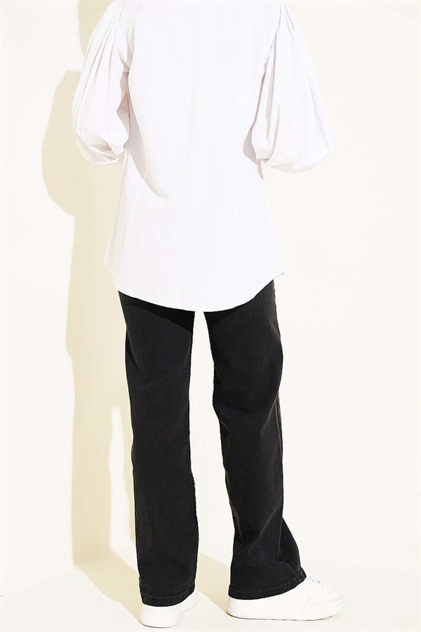 Loose-fitting Lycra Denim Jeans, Smoke Grey