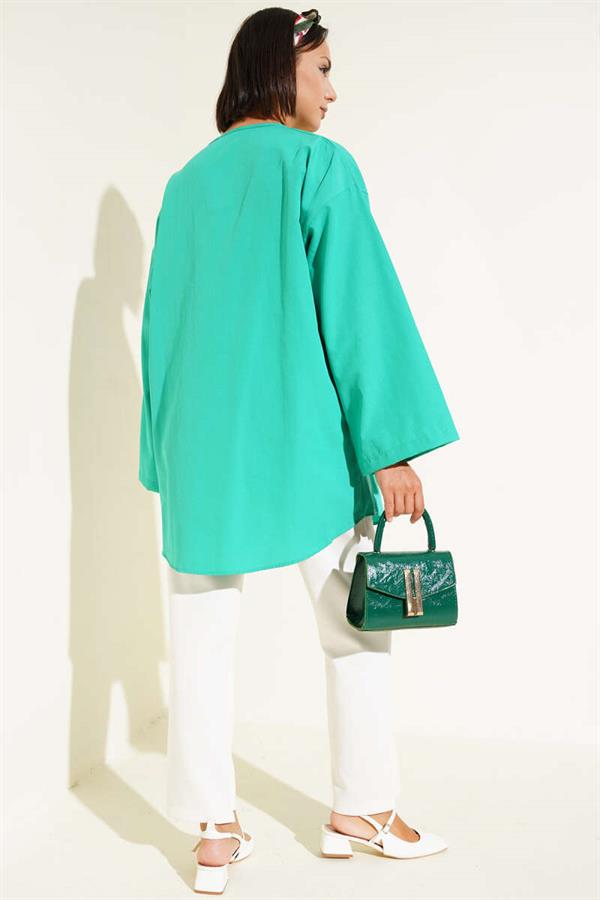 Casual Front Tie Kimono Benetton