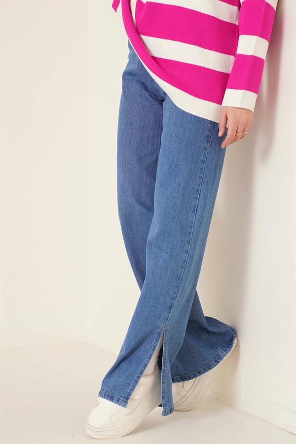  Casual Slit Mid Jeans