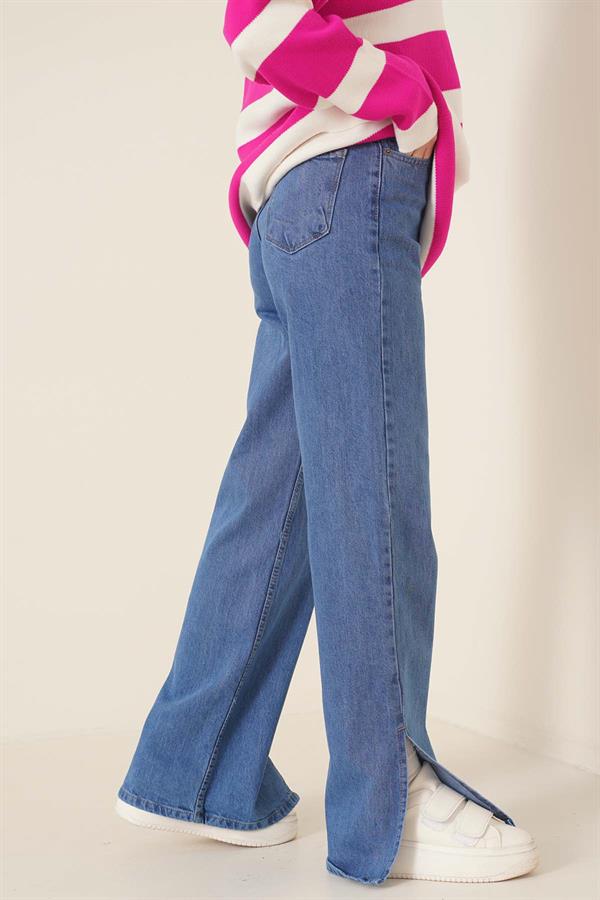  Casual Slit Mid Jeans