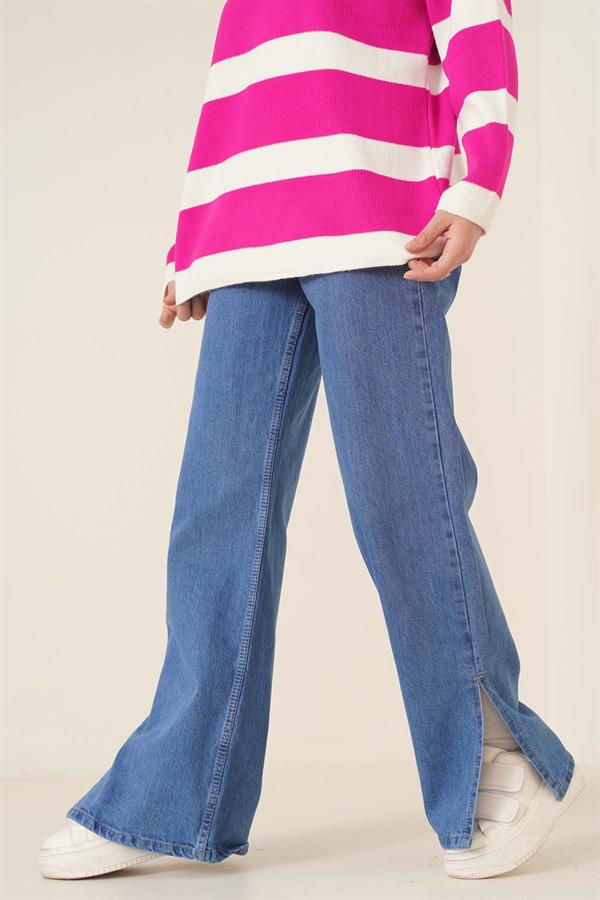  Casual Slit Mid Jeans