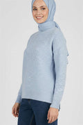 Loose Soft Knitwear Sweater Blue