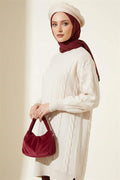 Spiral Embossed Soft Knit Tunic Stone