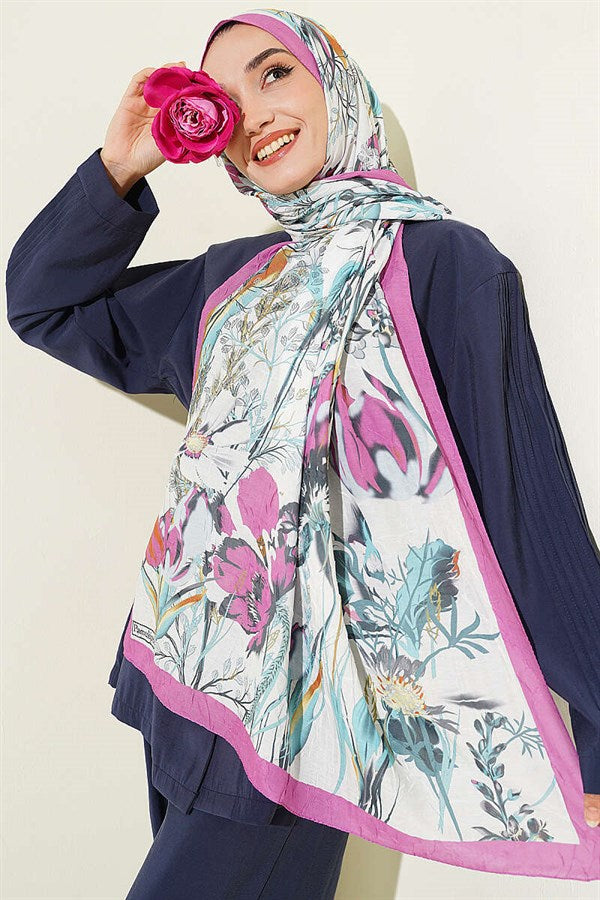 Bamboo Kash Shawl with Ivy Pattern, Galibarda