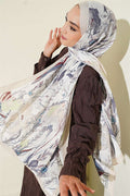Bamboo Crash Shawl with Ivy Pattern