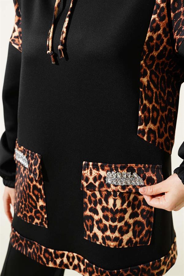 Scuba Leopard Stone 2 Piece Set Black