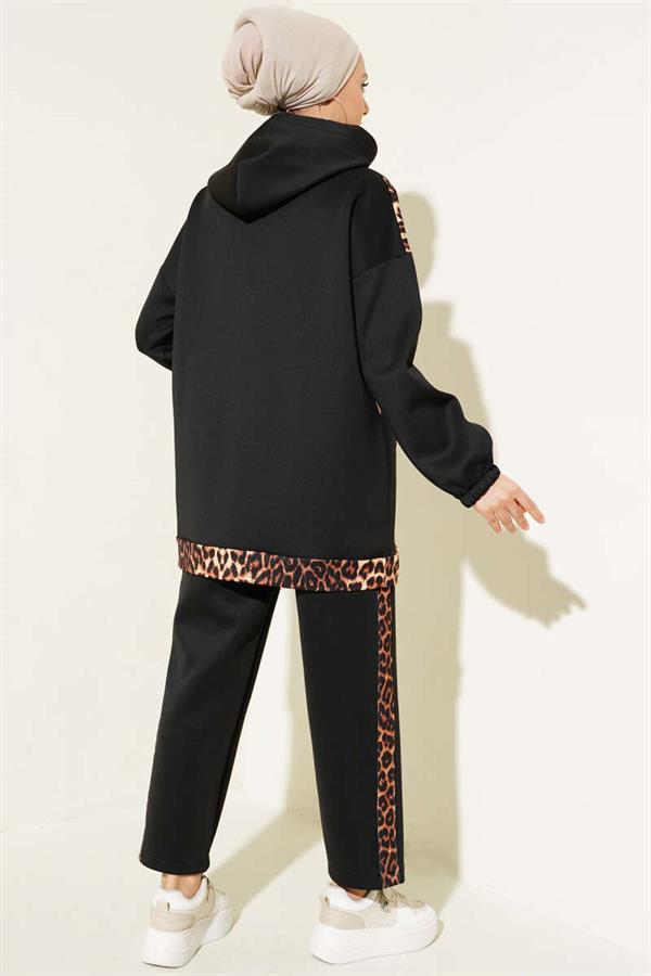 Scuba Leopard Stone 2 Piece Set Black