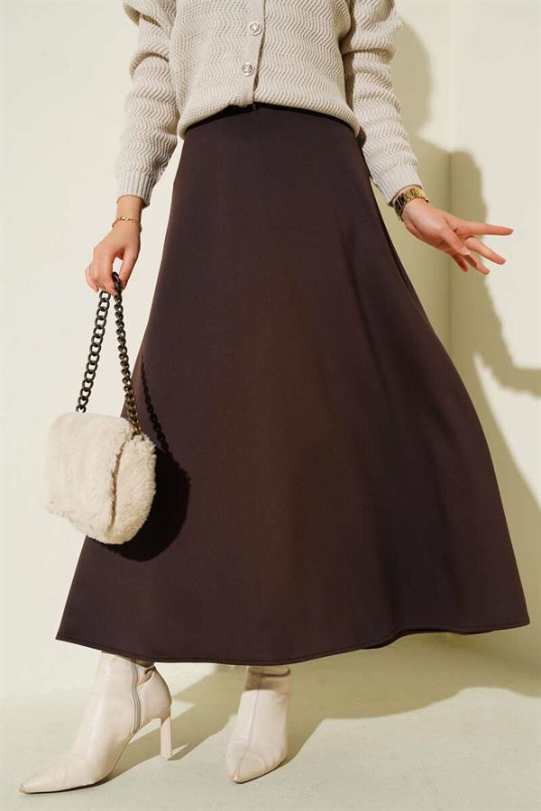 Scuba Mevlana Skirt Coffee