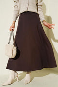 Scuba Mevlana Skirt Coffee