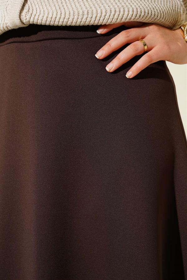 Scuba Mevlana Skirt Coffee