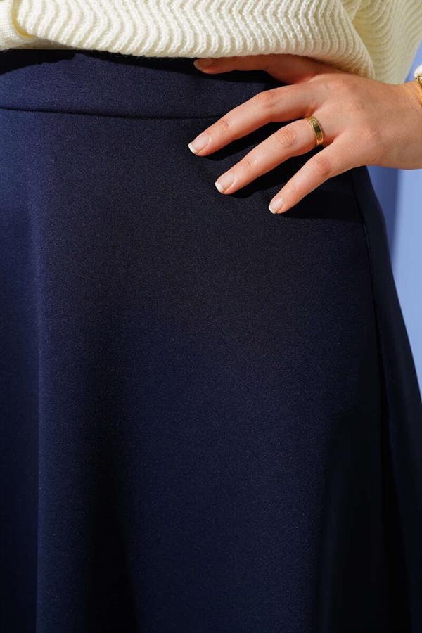Scuba Mevlana Skirt Navy Blue