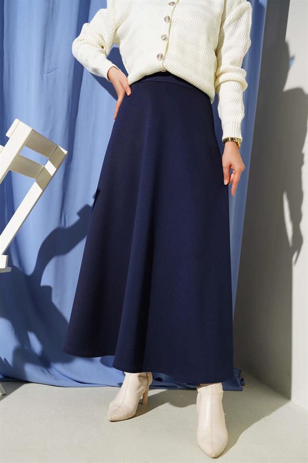 Scuba Mevlana Skirt Navy Blue