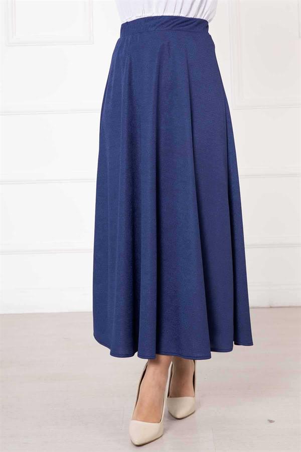 Scuba Mevlana Hijab Skirt Indigo