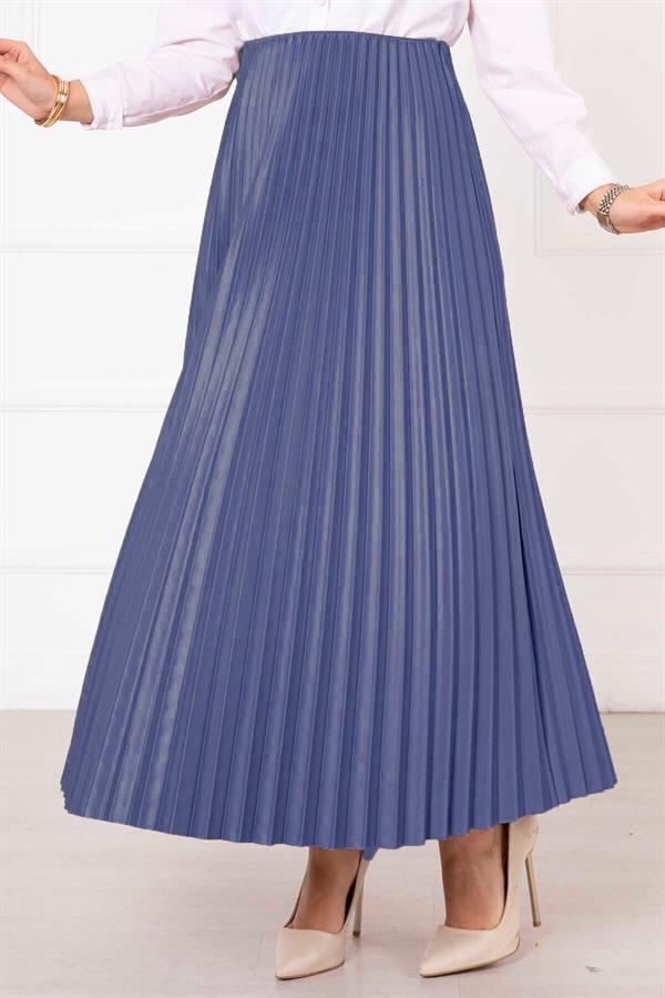 Sena Pleated Skirt Blue