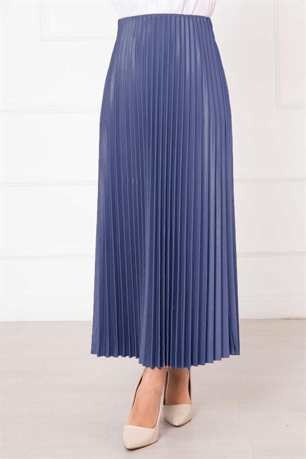 Sena Pleated Skirt Blue