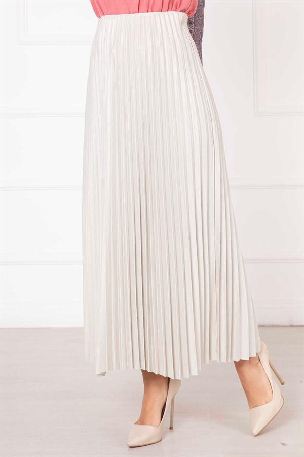 Sena Pleated Skirt Cream