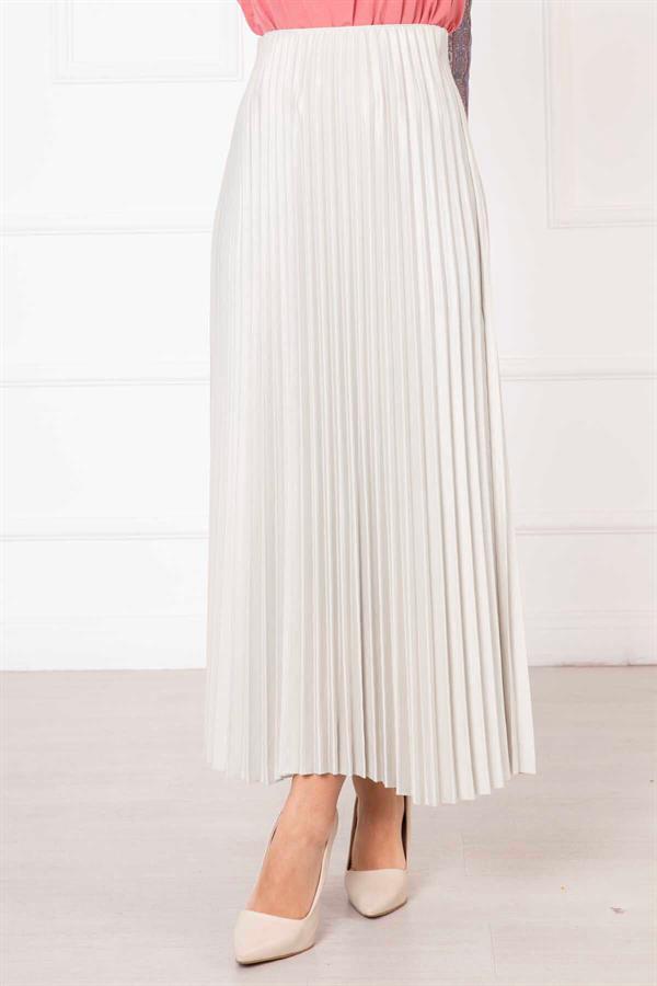 Sena Pleated Skirt Cream