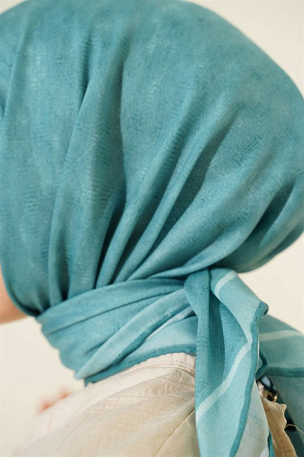 Striped Patterned Scarf Mint