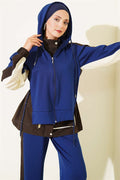 Striped Detail Sport 2 Piece Set, Navy Blue