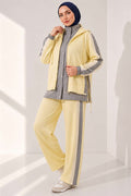Striped Detail Sport 2 Piece Set Yellow