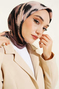 Striped Patterned Bamboo Scarf Earth Tones