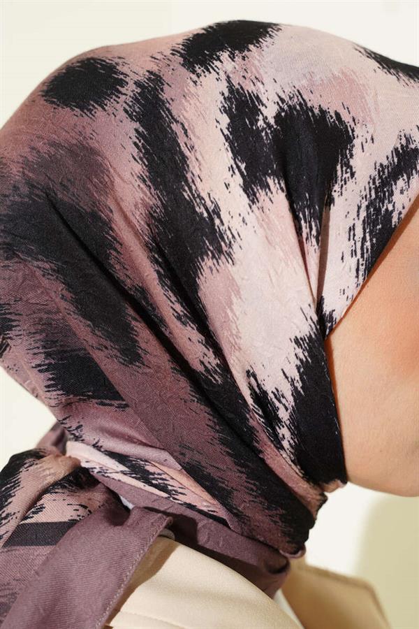 Striped Patterned Bamboo Scarf Earth Tones