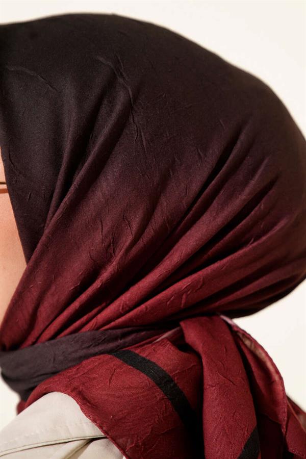 Striped Bamboo Krash Scarf, Burgundy