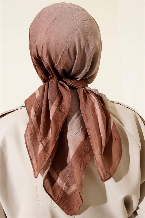 Striped Bamboo Krash Scarf Camel