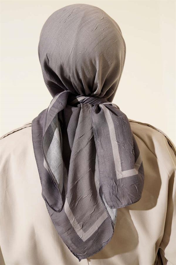 Striped Bamboo Krash Scarf Gray