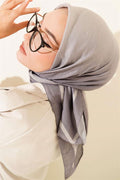 Striped Bamboo Krash Scarf Gray