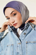 Striped Bamboo Krash Scarf Dark Lilac