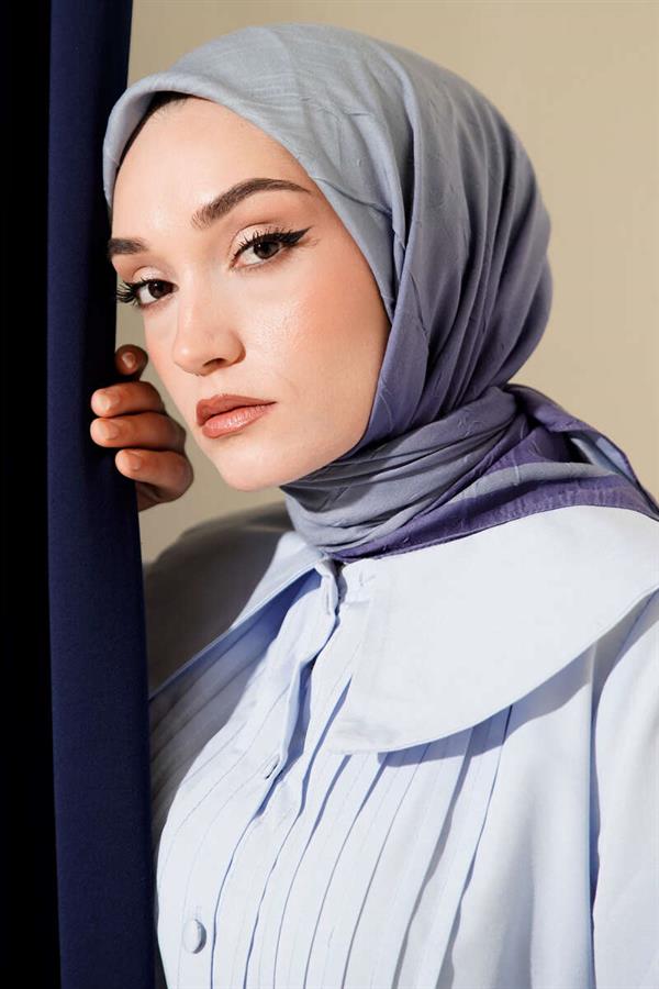 Striped Bamboo Krash Scarf Lilac