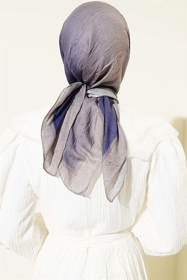 Striped Bamboo Kash Scarf Lilac Mink