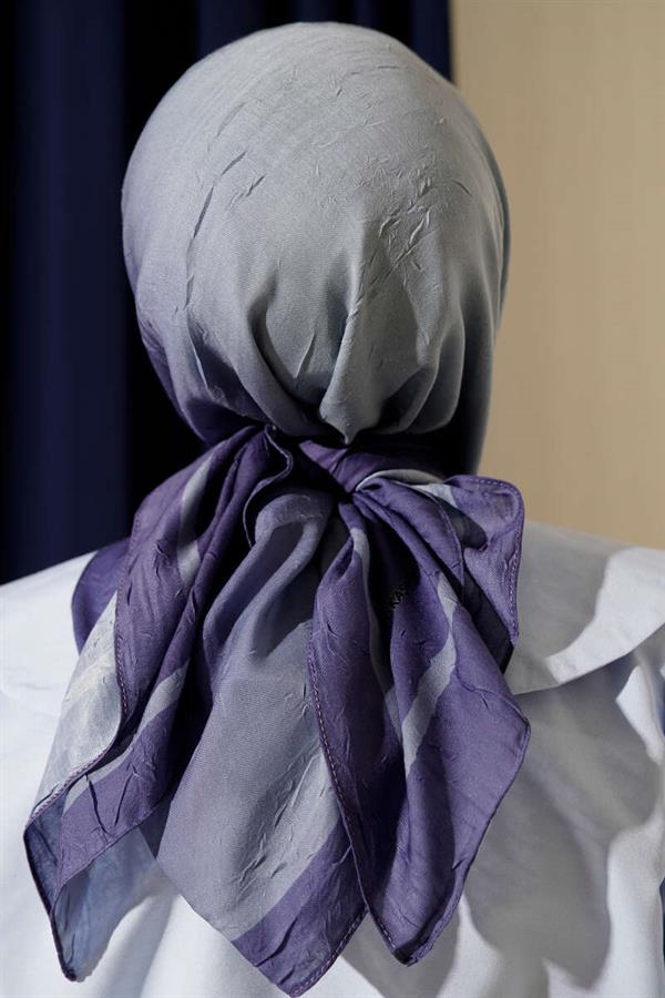 Striped Bamboo Krash Scarf Lilac