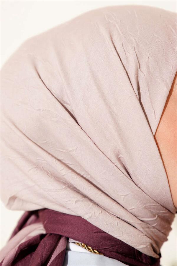 Striped Bamboo Krash Scarf Plum