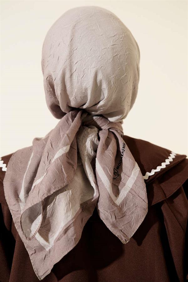 Striped Bamboo Krash Scarf Mink