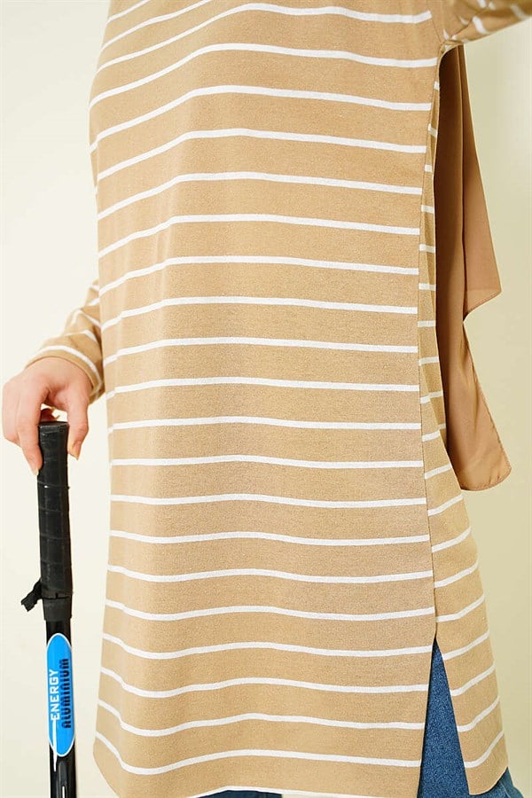 Striped Tunic Biscuit