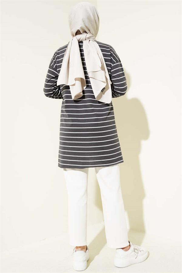 Striped Tunic Smoke