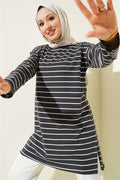 Striped Tunic Smoke