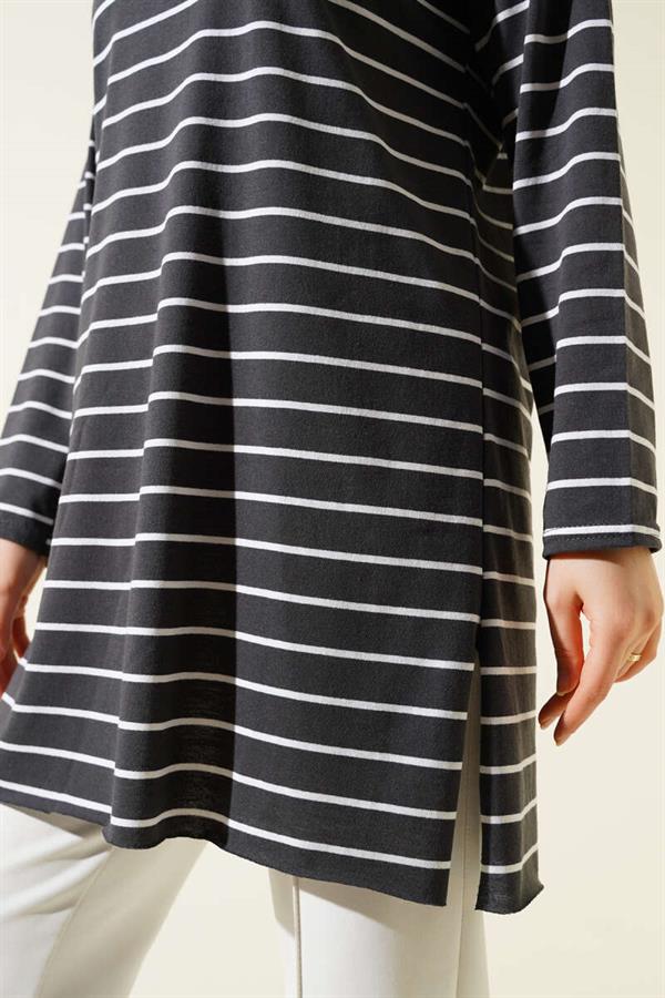 Striped Tunic Smoke