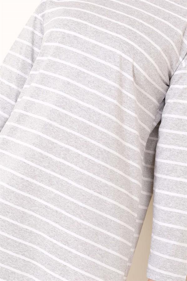 Striped Tunic Gray