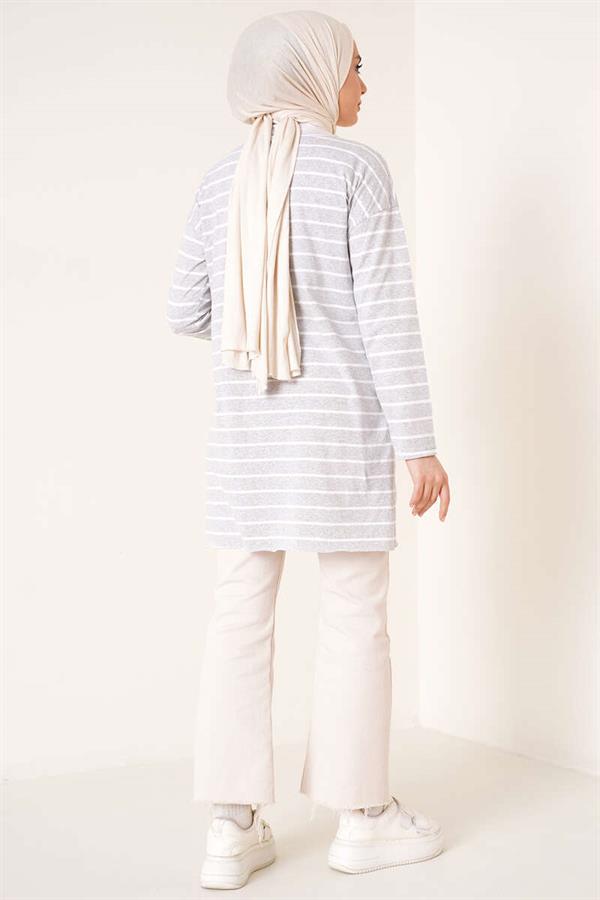 Striped Tunic Gray
